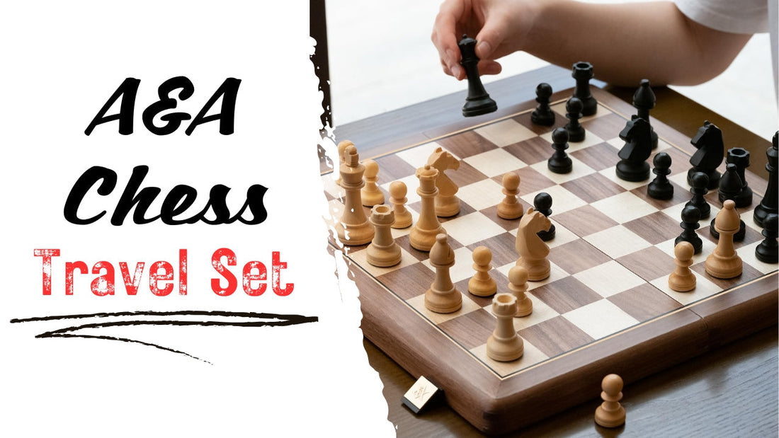 Travel in Style with the A&A Deluxe Wooden Chess Set